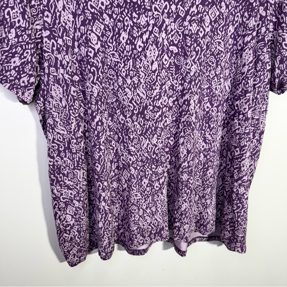 Modern-Fit Vneck Tee Purple Graphic Print Size 2x NWT Brand New - Picture 5 of 12